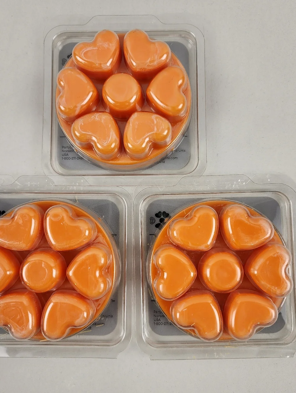 PartyLite Mango Magic Orange Heart Scent Plus Wax Melts (3) Pack Bundle - Picture 2 of 4